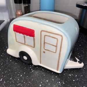 Hand Painted Camper Vase